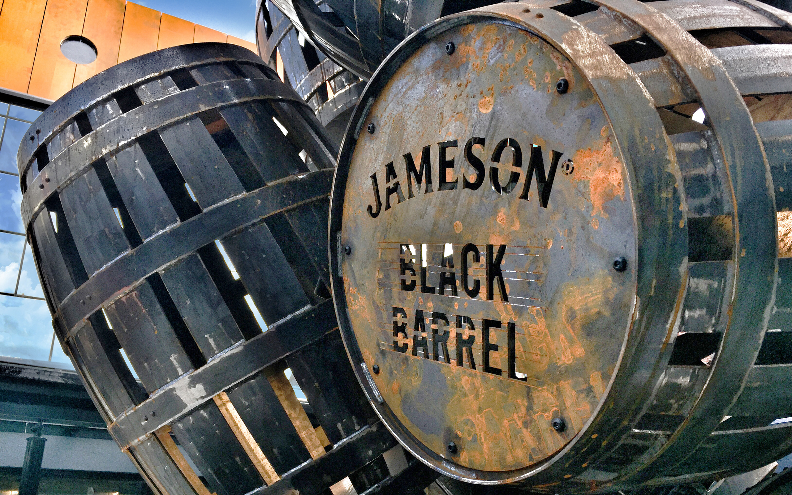 Jameson Black Barrel Sculpture