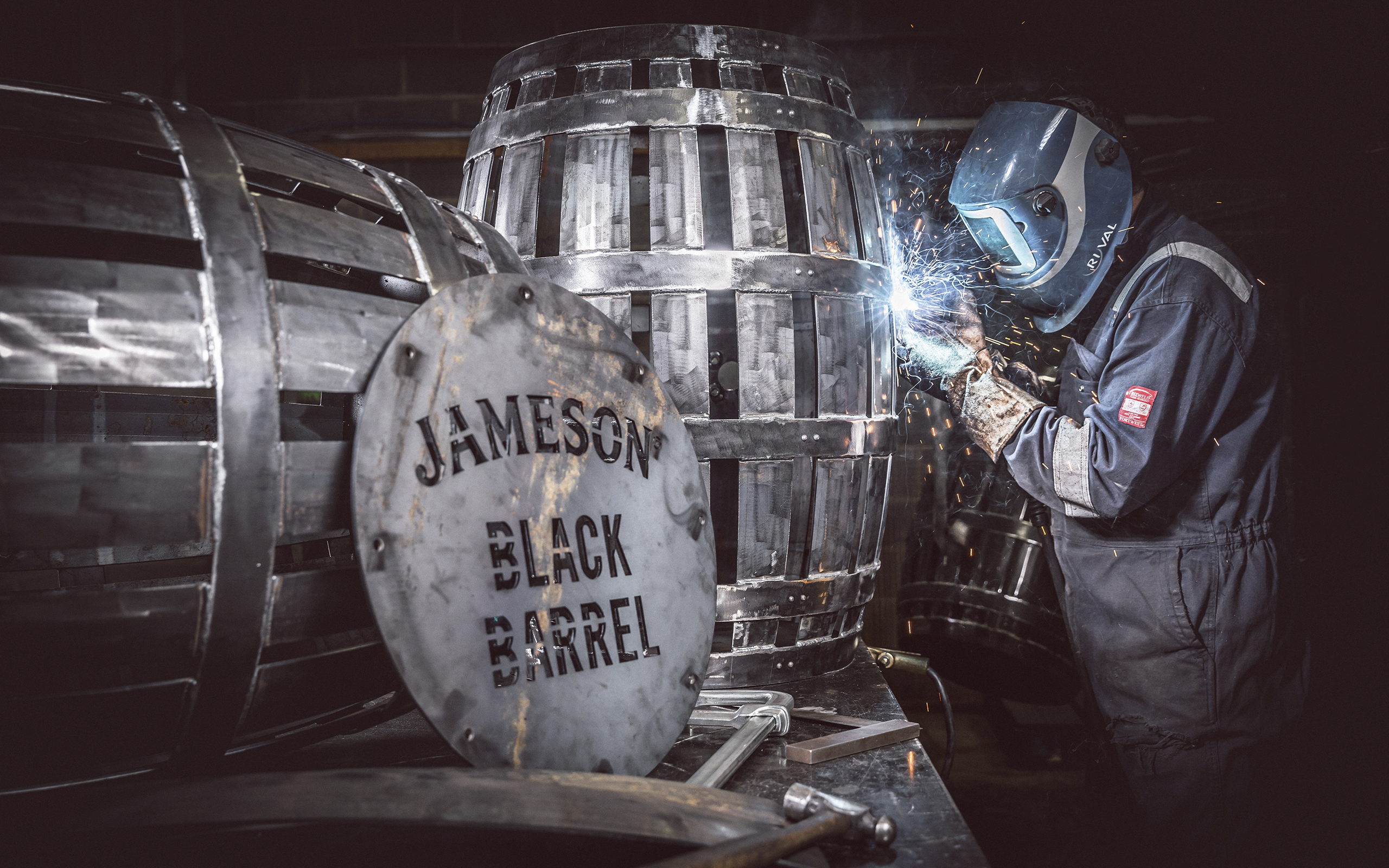 Jameson Black Barrel Sculpture